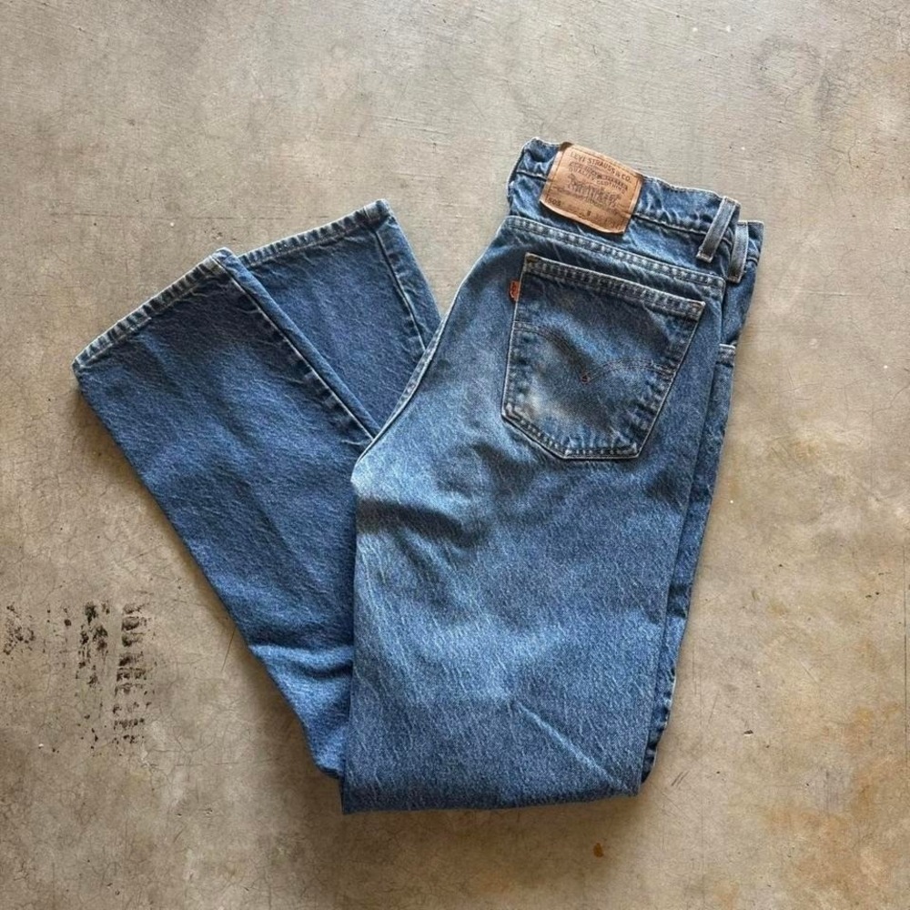 Vintage Levi's 505 Orange tab 90s straight leg denim jeans - 34x34